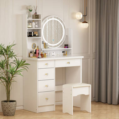 Collete dressing deals vanity with mirror